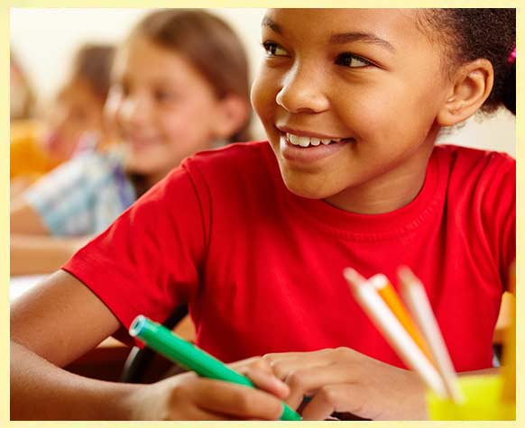 Student at their desk